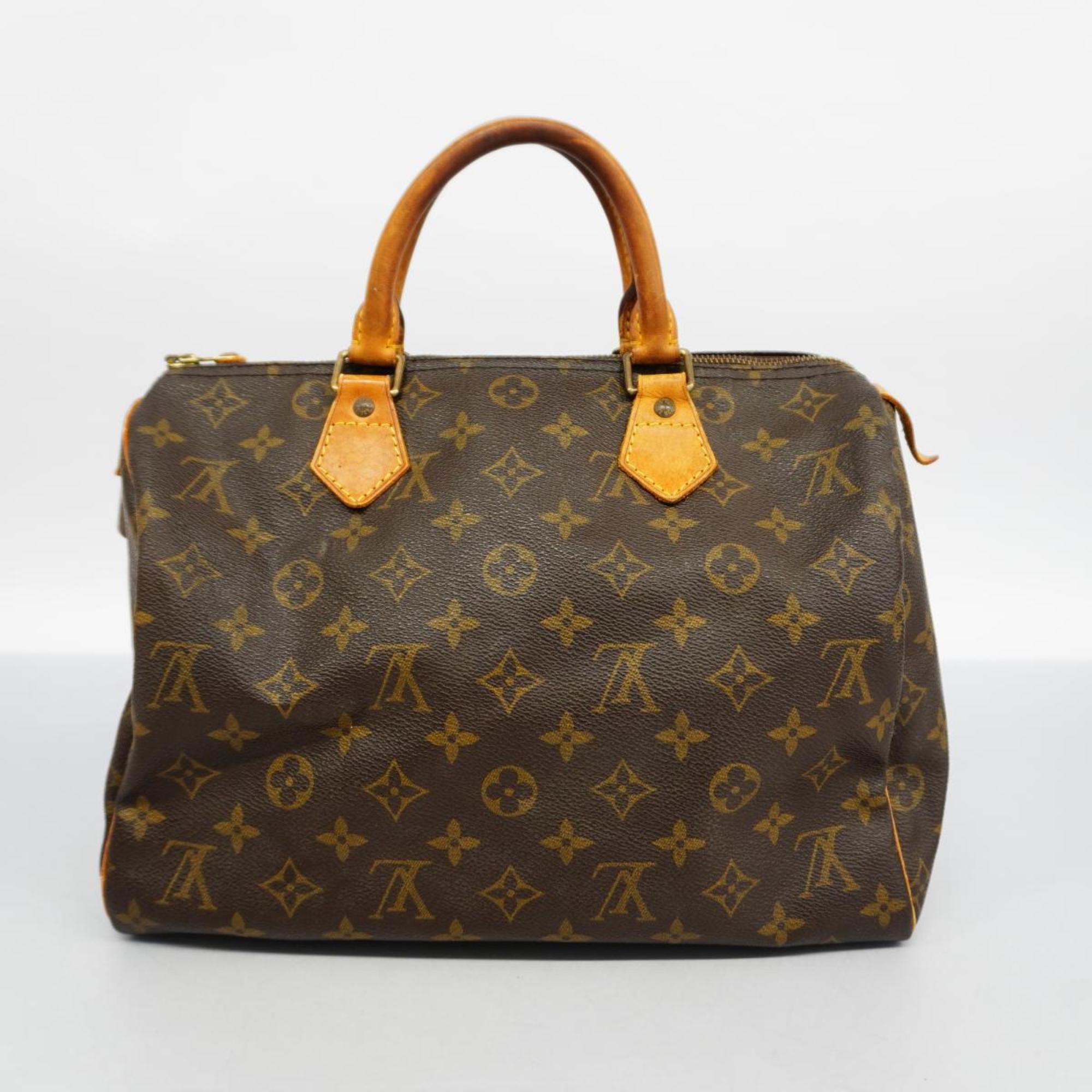 Louis Vuitton Handbag Monogram Speedy 30 M41108 Brown Ladies