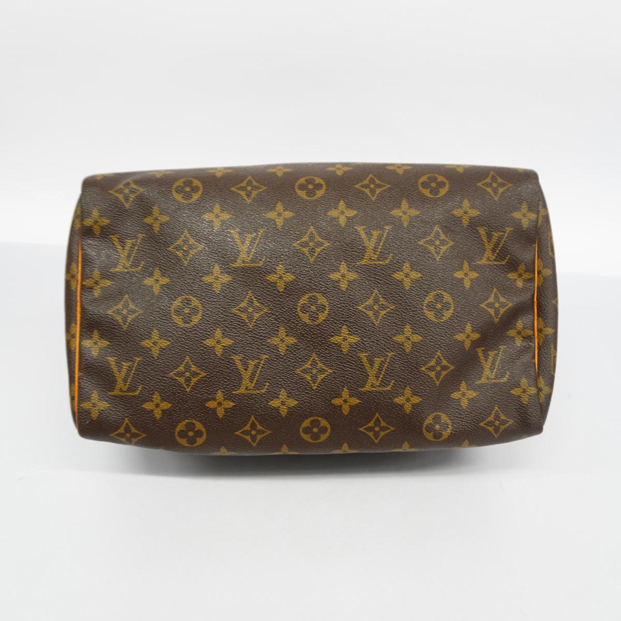 Louis Vuitton Handbag Monogram Speedy 30 M41108 Brown Ladies