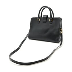 SAINT LAURENT PARIS YSL Yves Saint Laurent Small Cabas Handbag Shoulder Bag Leather Black 568850