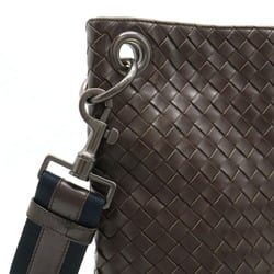 BOTTEGA VENETA Bottega Veneta Intrecciato Shoulder Bag Dark Brown Black 161623