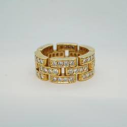 Cartier Ring Full Diamond Maillon Panthere K18YG Yellow Gold Women's