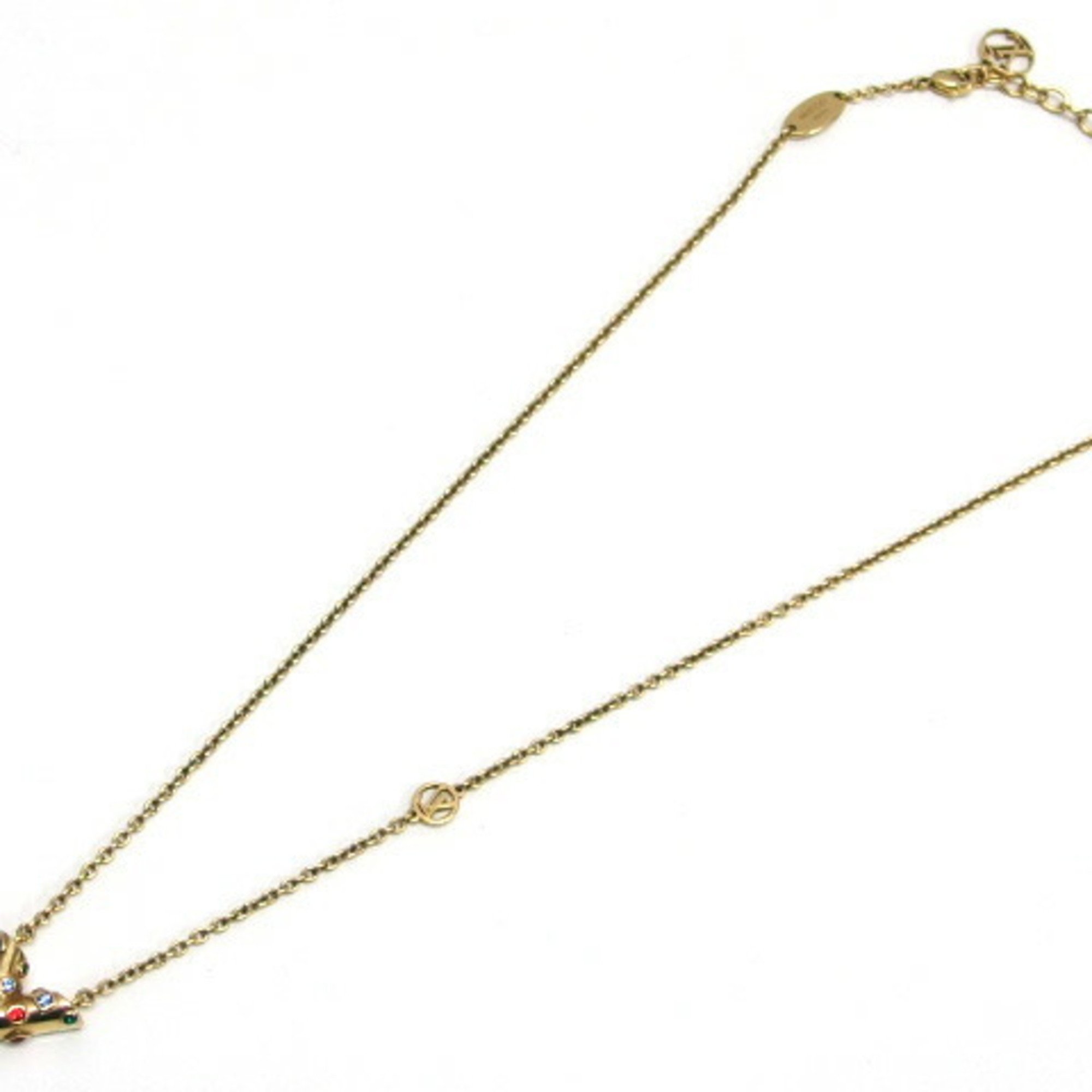 Louis Vuitton Collier Essential V Planet Necklace Gold