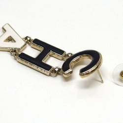 Chanel Earrings B22A Black x White