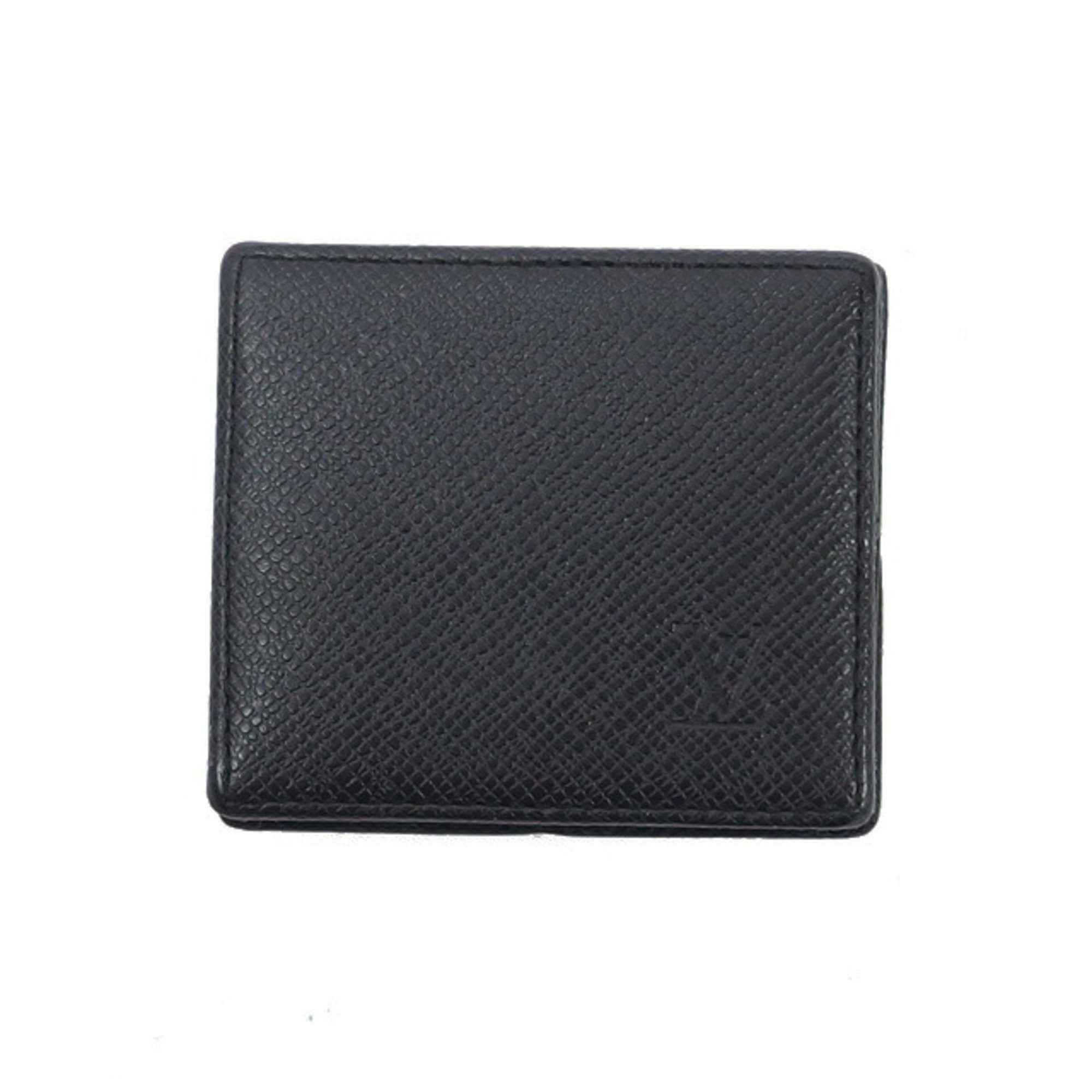 Louis Vuitton Taiga Portemonnay Boite Coin Case Black M30382