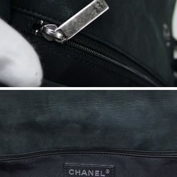 Chanel shiny calfskin chain shoulder bag black