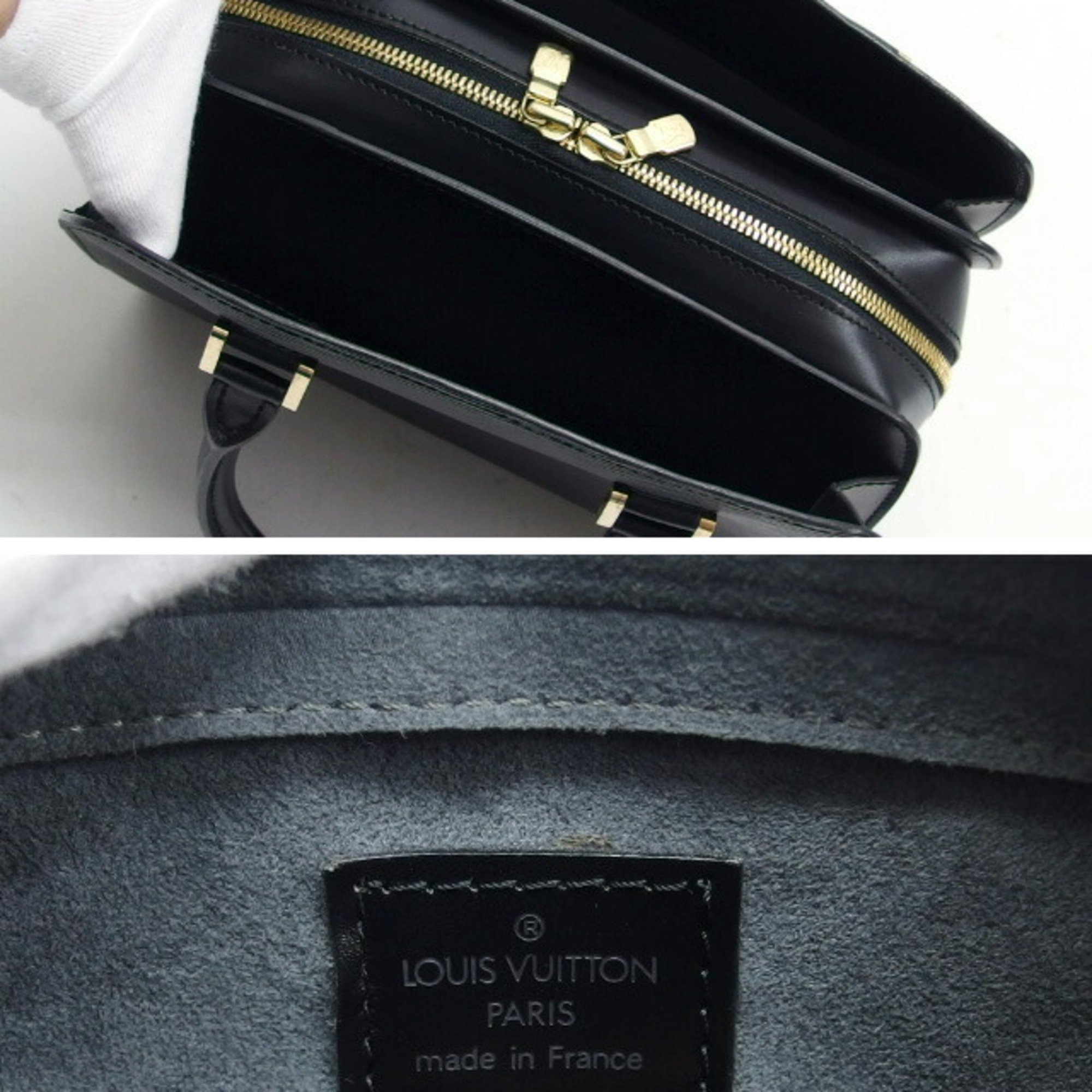 Louis Vuitton Epi Pont Neuf Handbag Black M52052