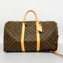 Louis Vuitton Boston Bag Monogram Keepall Bandouliere 50 M41416 Brown Men's Women's