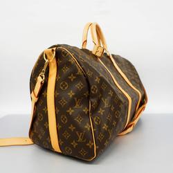 Louis Vuitton Boston Bag Monogram Keepall Bandouliere 50 M41416 Brown Men's Women's