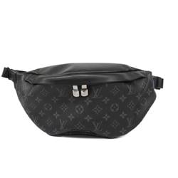 Louis Vuitton Body Bag Monogram Eclipse Discovery Bum PM M46035 Black Grey Men's