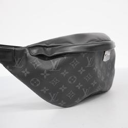 Louis Vuitton Body Bag Monogram Eclipse Discovery Bum PM M46035 Black Grey Men's