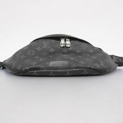 Louis Vuitton Body Bag Monogram Eclipse Discovery Bum PM M46035 Black Grey Men's