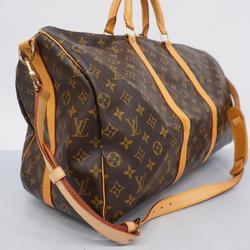 Louis Vuitton Boston Bag Monogram Keepall Bandouliere 50 M41416 Brown Men's Women's