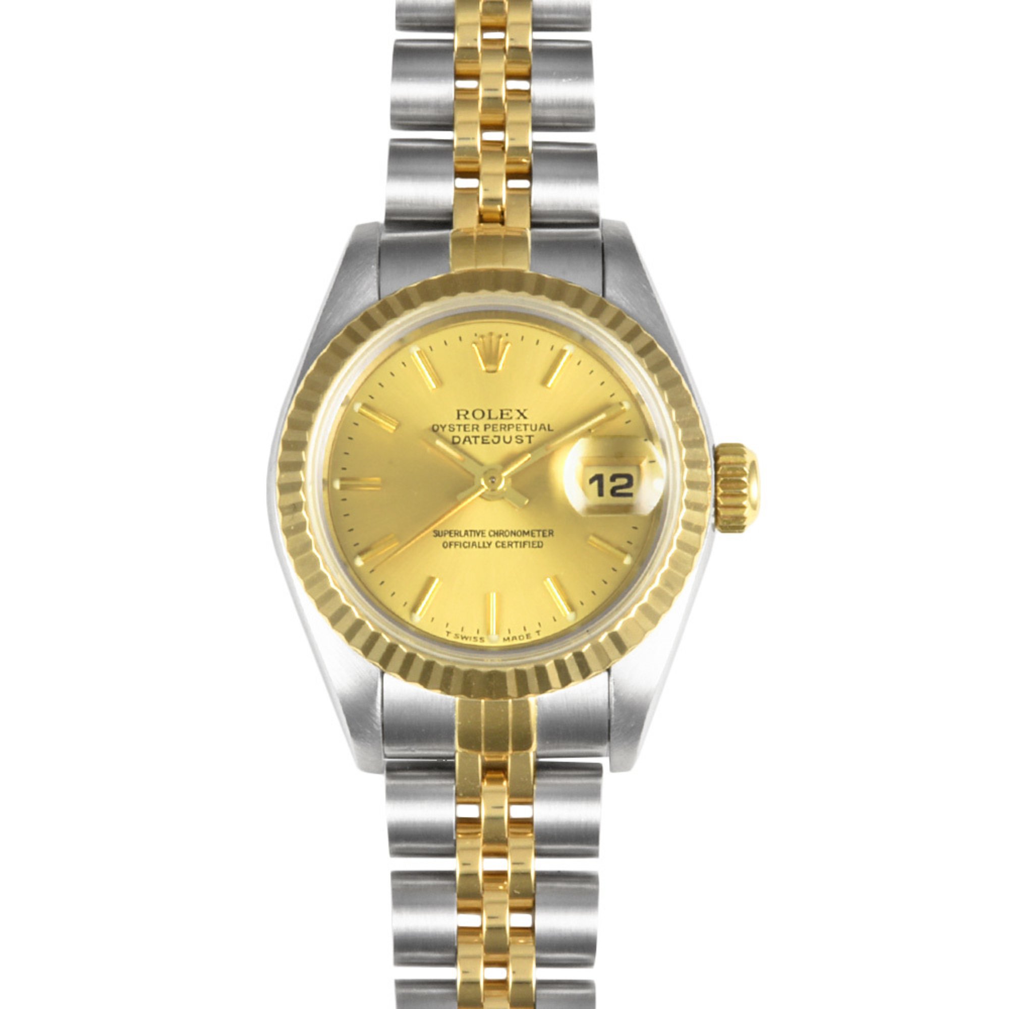 Rolex ROLEX 69173 Datejust S series (manufactured around 1993) Automatic wristwatch Champagne dial SS x YG Ladies