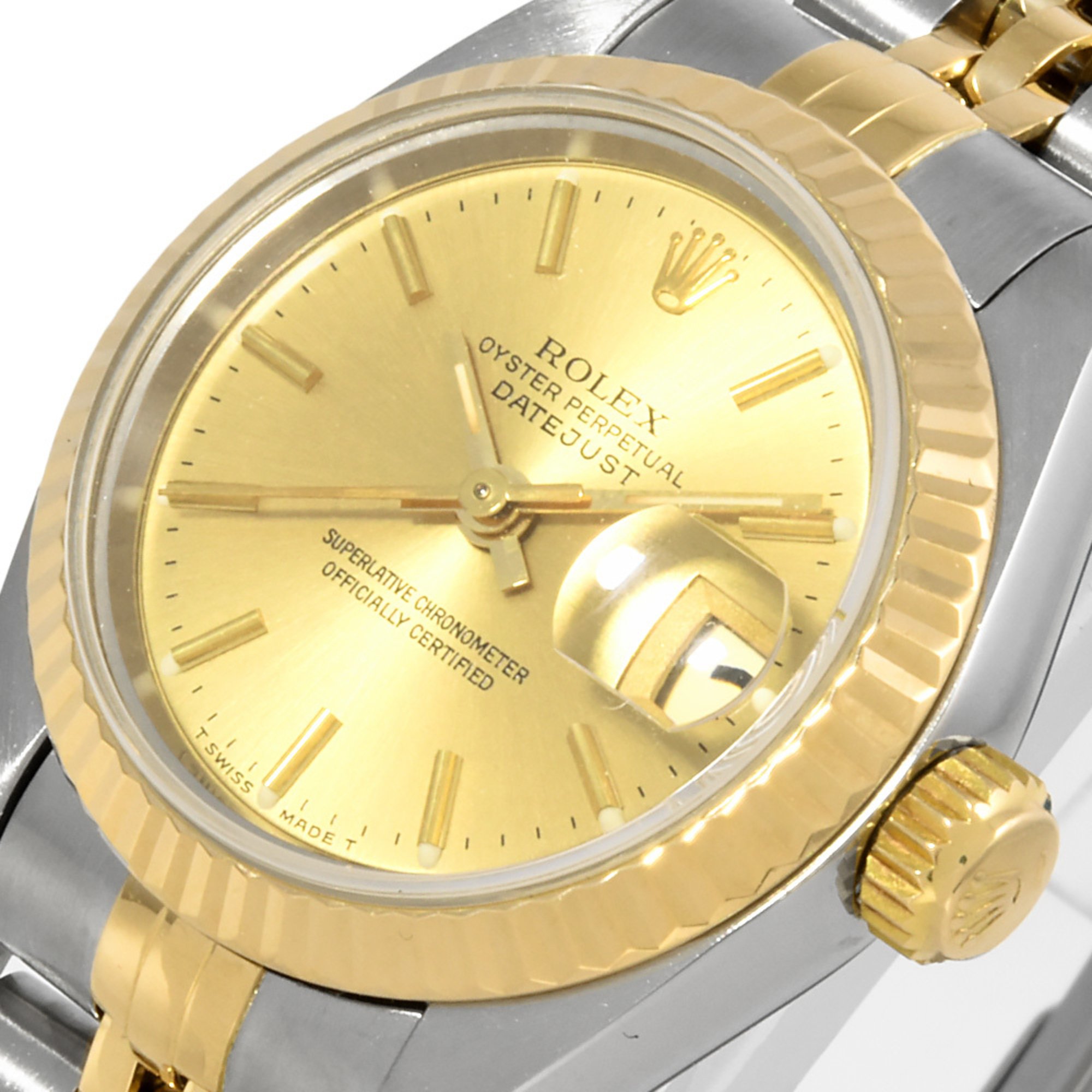 Rolex ROLEX 69173 Datejust S series (manufactured around 1993) Automatic wristwatch Champagne dial SS x YG Ladies