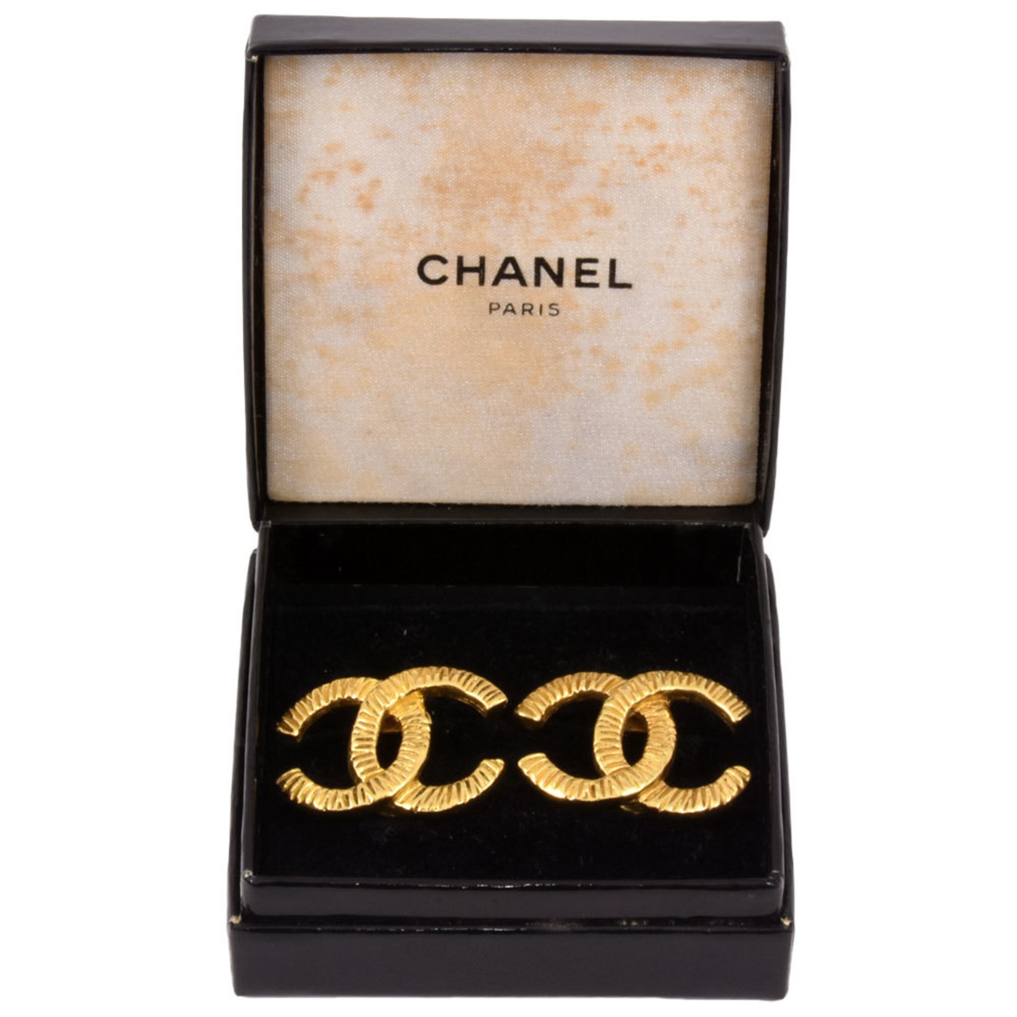 CHANEL Coco Mark Earrings GP Gold Ladies