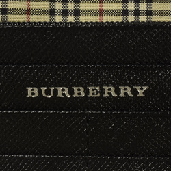 Burberry Long Wallet Grain Leather FN 5500 09 Black Nova Check