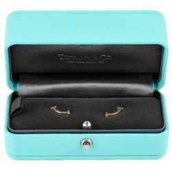 Tiffany & Co. T Smile Earrings K18YG Ladies