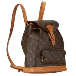 Louis Vuitton Monogram Montsouris MM Backpack M51136 Brown PVC Leather Women's LOUIS VUITTON