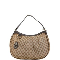 Gucci GG Canvas Bag 232955 Beige Brown Leather Women's GUCCI