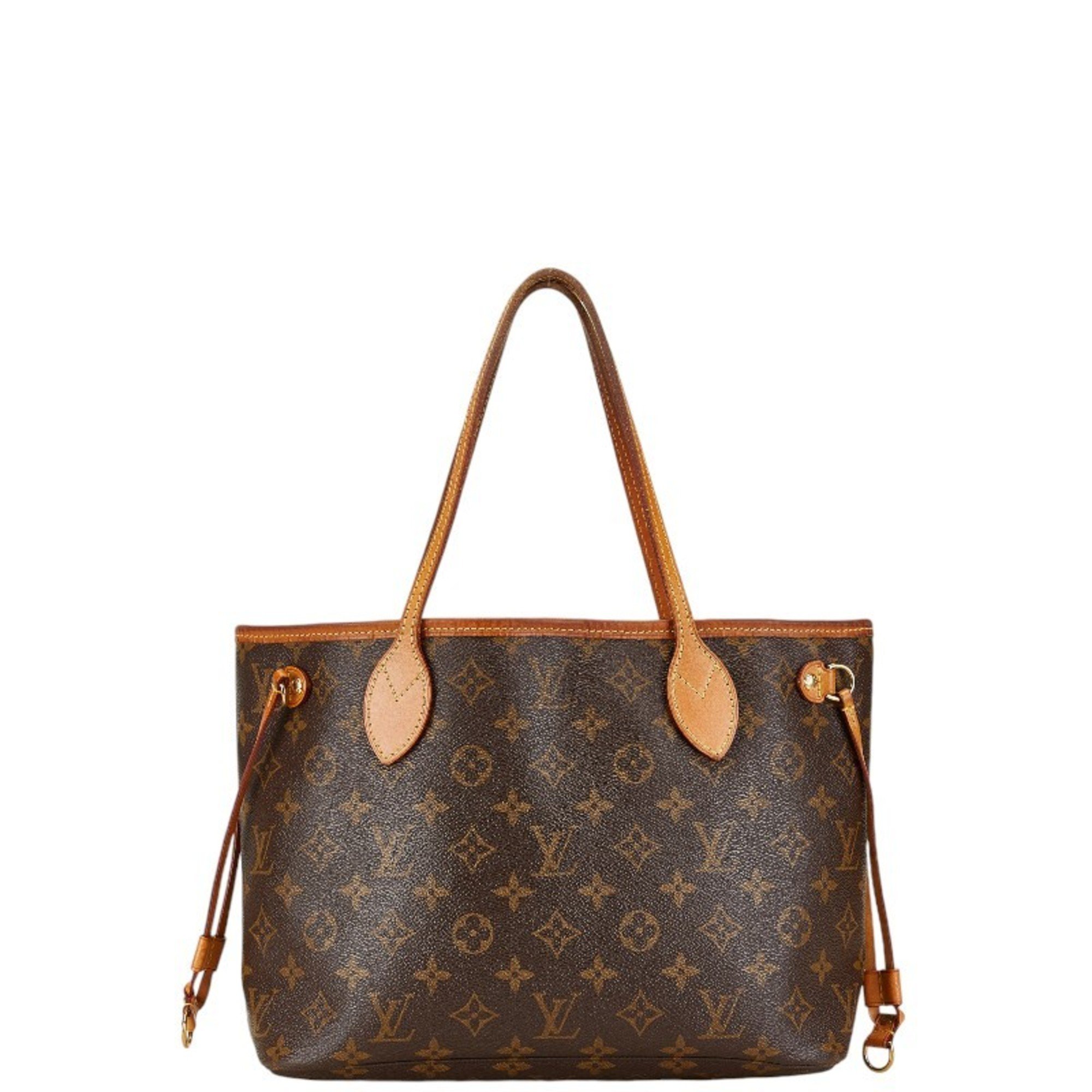 Louis Vuitton Monogram Neverfull PM Tote Bag Shoulder M41245 Brown PVC Leather Women's LOUIS VUITTON