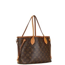 Louis Vuitton Monogram Neverfull PM Tote Bag Shoulder M41245 Brown PVC Leather Women's LOUIS VUITTON