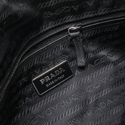 PRADA VELA Shoulder Bag Pochette Nylon Leather NERO Black