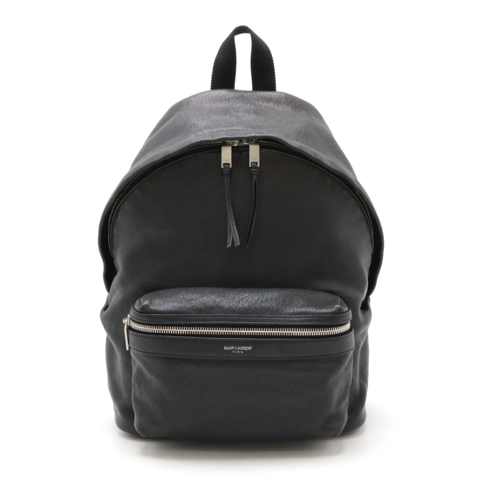 SAINT LAURENT PARIS YSL Yves Saint Laurent City Backpack Leather Black 508548