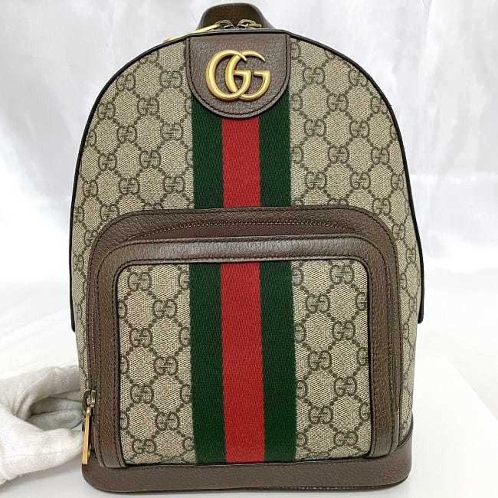 Gucci Backpack f-21328 Beige Brown Green Red Marmont 547965 GG PVC Leather 493075 GUCCI Sherry Women Men