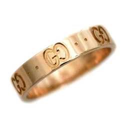 Gucci Ring Icon f-21314 Yellow Gold YG GG #10.5 K18 750 GUCCI Color Men's Women's Size 10.5 11 Engraved