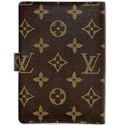 Louis Vuitton Planner Cover Agenda PM ec-21104 Brown Monogram R20005 6-hole Canvas CA0021 LOUIS VUITTON Pen Pocket Schedule Unisex