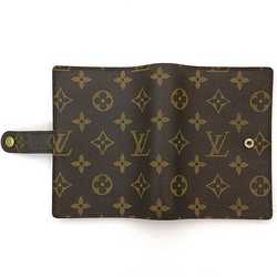 Louis Vuitton Planner Cover Agenda PM ec-21104 Brown Monogram R20005 6-hole Canvas CA0021 LOUIS VUITTON Pen Pocket Schedule Unisex