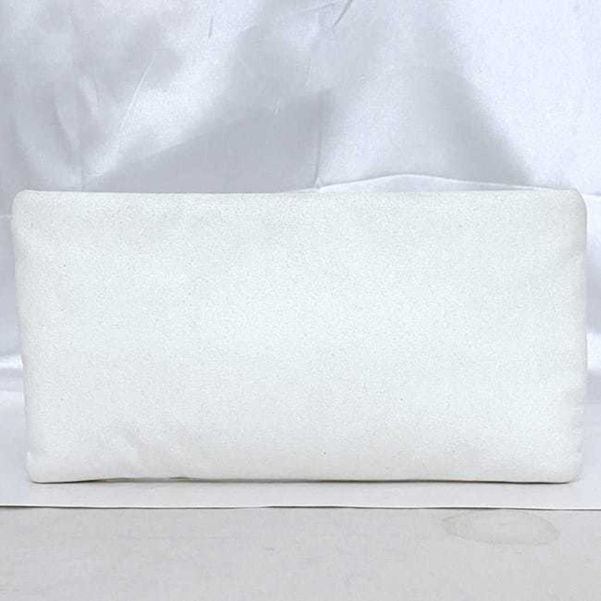 Chanel pouch ec-21126 white skin care cotton canvas CHANEL flower embroidery ladies compact