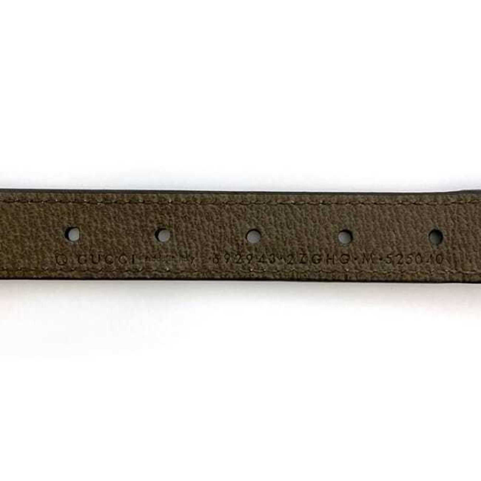 Gucci Collar ec-21238 Beige Brown Interlocking 692943 PVC Leather GUCCI Pet Supplies Dog GG Adjustable Size