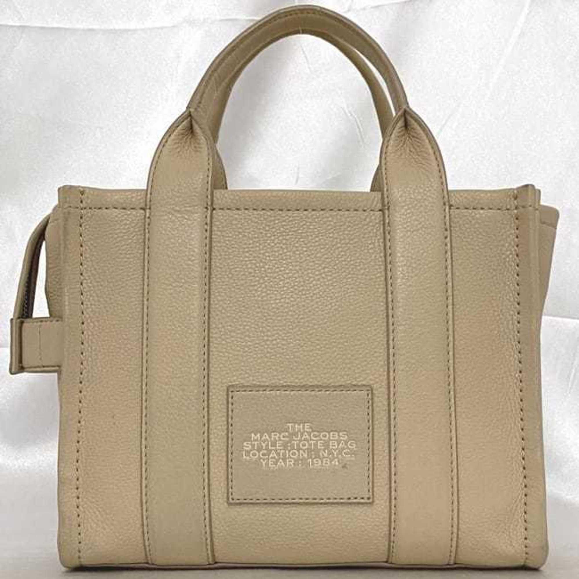 Marc Jacobs Tote Bag f-21200 Beige H009L01SP21 914 2-way Leather MARC JACOBS Handbag Shoulder Freestanding Pattern Women's