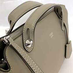 Fendi 2-way bag By the Way Medium f-21323 Beige 8BL146 Leather FENDI Handbag Smoky color Compact Shoulder With strap