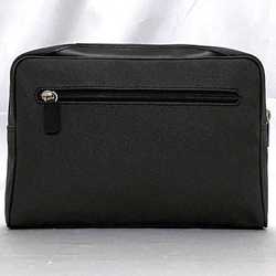 Dunhill Second Bag ec-21255 Black Sidecar Coated Leather Clutch Pouch Men's Compact