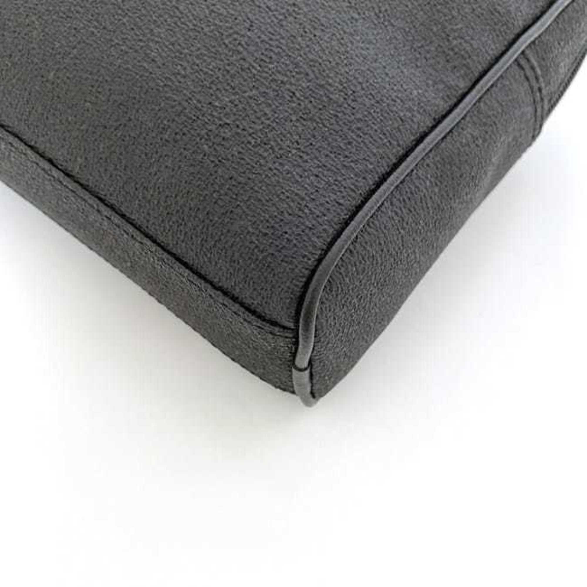 Dunhill Second Bag ec-21255 Black Sidecar Coated Leather Clutch Pouch Men's Compact