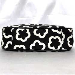 Tory Burch Shoulder Bag ec-21227 Black White 149892 Nylon TORY BURCH Flower Women's