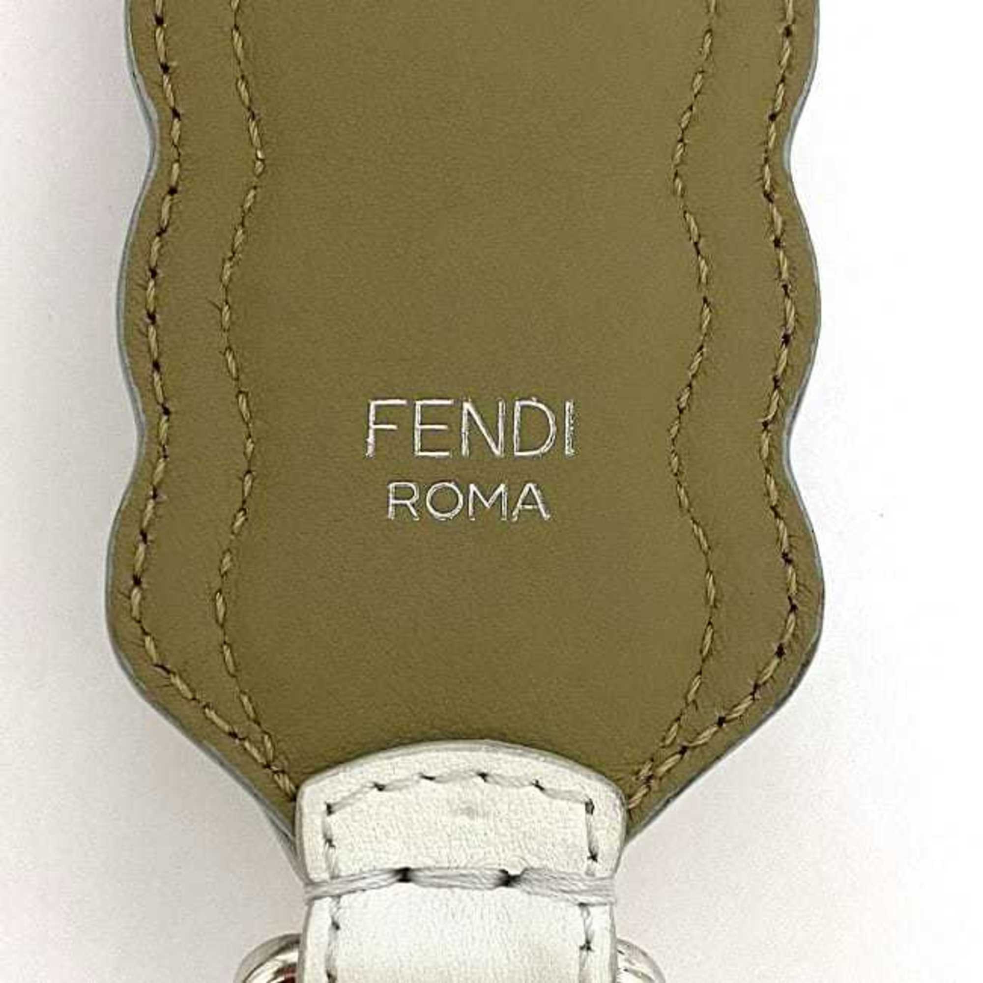 Fendi Shoulder Strap You ec-21237 White Beige Pink Leather Studs FENDI Retrofit 2way Women's Only