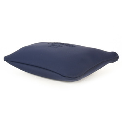 Hermes Neoban PM Pouch Nylon Polyurethane Navy Pochette Clutch Bag