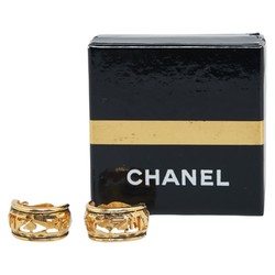 Chanel Earrings Gold Plated Women's CHANEL