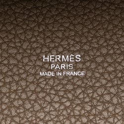 Hermes Picotin Lock PM Handbag Etoupe Greige Taurillon Clemence Women's HERMES