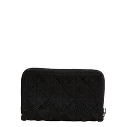 Bottega Veneta Light Webbing Round Coin Case, Black Nylon, Women's BOTTEGAVENETA