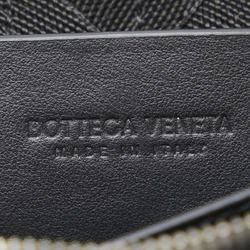 Bottega Veneta Light Webbing Round Coin Case, Black Nylon, Women's BOTTEGAVENETA