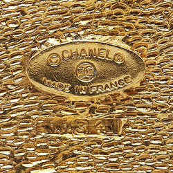 Chanel Coco Mark Diamond Motif Brooch Gold Plated Women's CHANEL