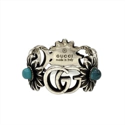 Gucci Double G Flower Ring Size 10 SV925 Silver 3.7g Women's