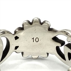 Gucci Double G Flower Ring Size 10 SV925 Silver 3.7g Women's