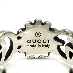 Gucci Double G Flower Ring Size 10 SV925 Silver 3.7g Women's