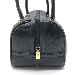 GUCCI 000 58 0040 Old Gucci Handbag Leather Black