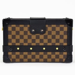 Louis Vuitton LOUIS VUITTON Damier Petite Malle Clutch Bag Ebene PL3154 Trunk